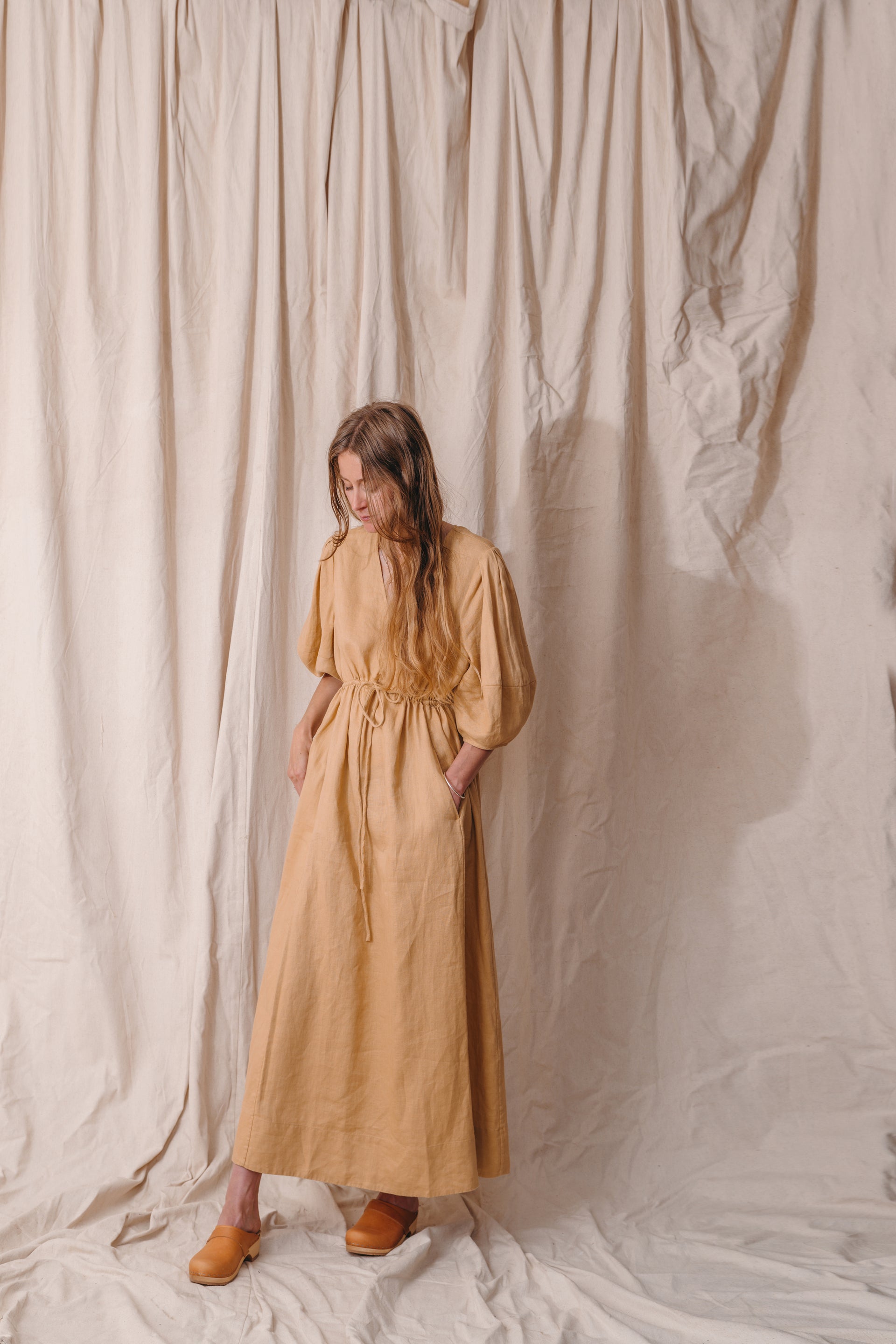 sand linen dress Lucid Flow Maxi Dress - Sand